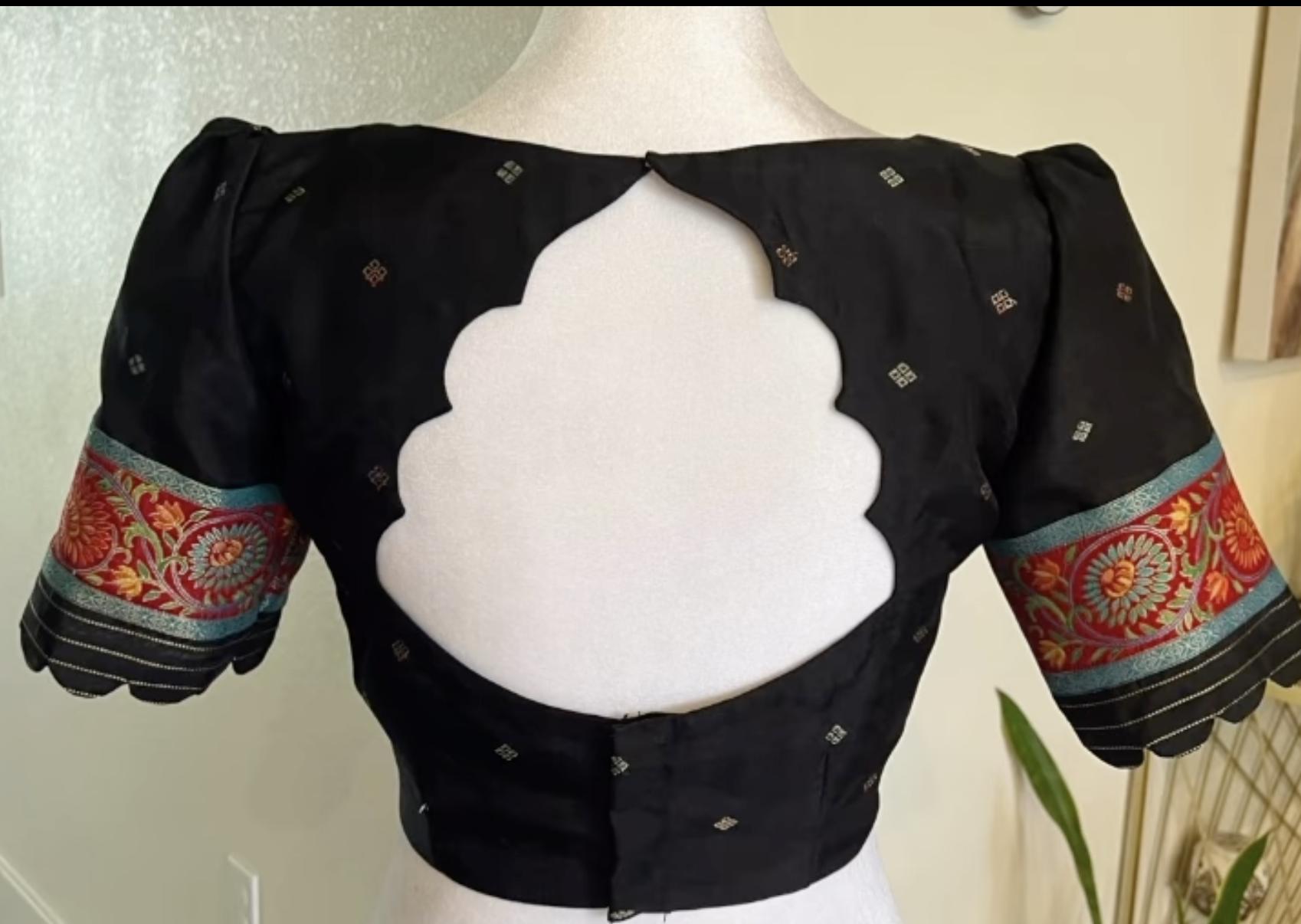 Royal Blue Scallop Back
