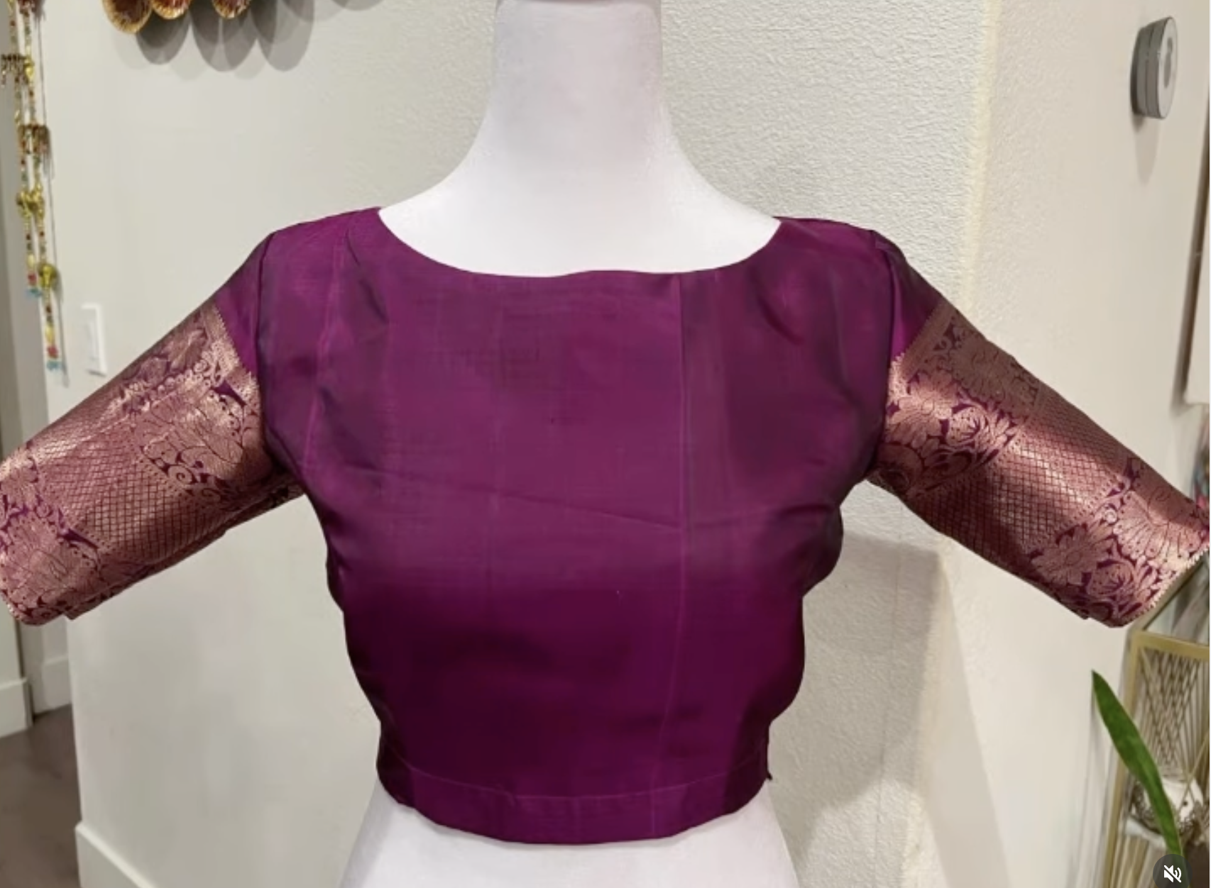 Purple Silk Blouse