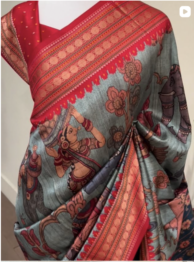Red Banarasi